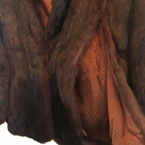 Vintage Mink Cape Fur Jacket O/S - Picture 5 of 6